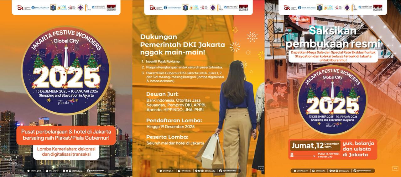 PEMPROV DKI JAKARTA SEGERA LUNCURKAN "JAKARTA FESTIVE WONDERS 2025", SAMBUT LIBURAN AKHIR TAHUN